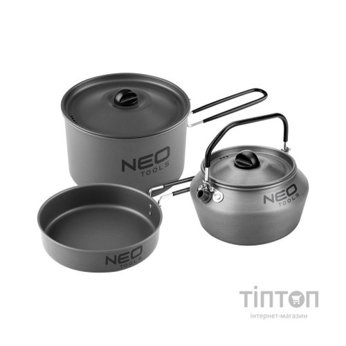Набір туристичного посуду Neo Tools 3в1 LFGB 0.616кг (63-145)