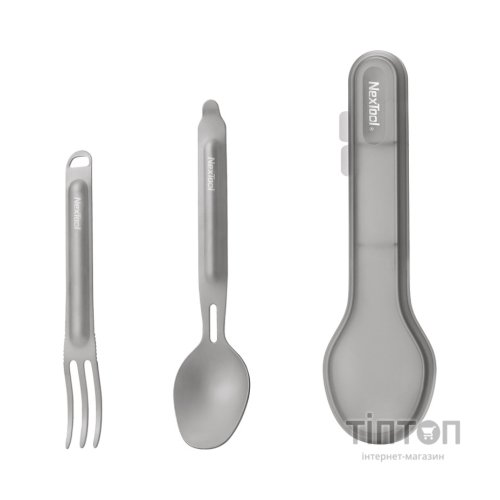 Набір туристичного посуду NexTool Titanium Tableware Set, титан (NE20132)