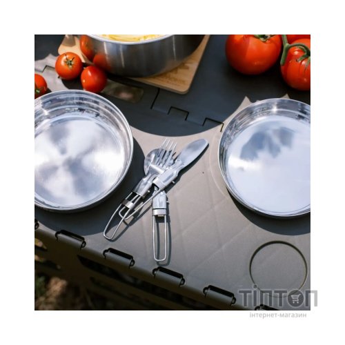 Набір туристичного посуду Tribe Compact Set сталевий (T-FC-0021-metal)