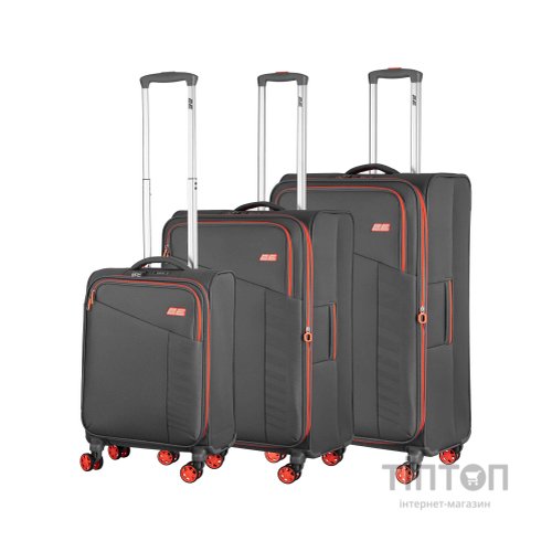 Набір валіз 2E Trek (L+M+S), сірі (2E-SPE-TREK-SET6-GR)