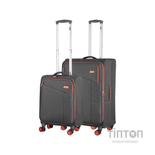 Набір валіз 2E Trek (M+S), сірі (2E-SPE-TREK-SET4-GR)