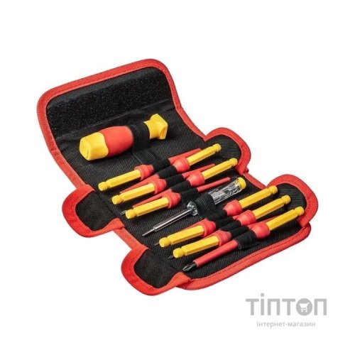 Набір викруток Neo Tools діелектрична бітотримач 1/4", 10 змінних вставок для робіт п (01-308)