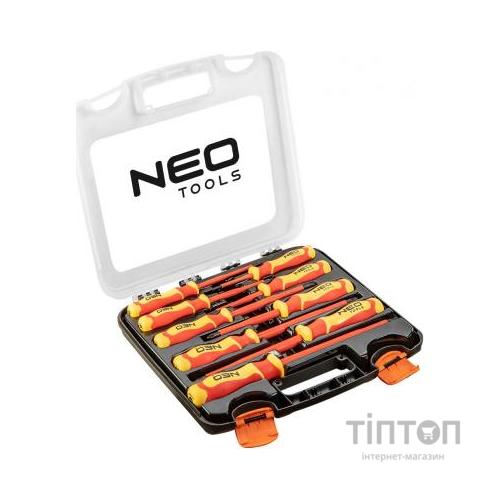 Набір викруток Neo Tools отверток для работы с електричеством до 1000 В, 9 шт. (04-142)