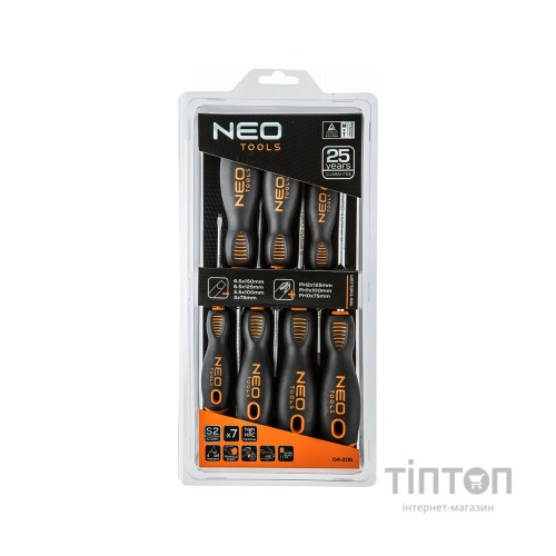 Набір викруток Neo Tools шліцьових, 7 шт. (04-206)