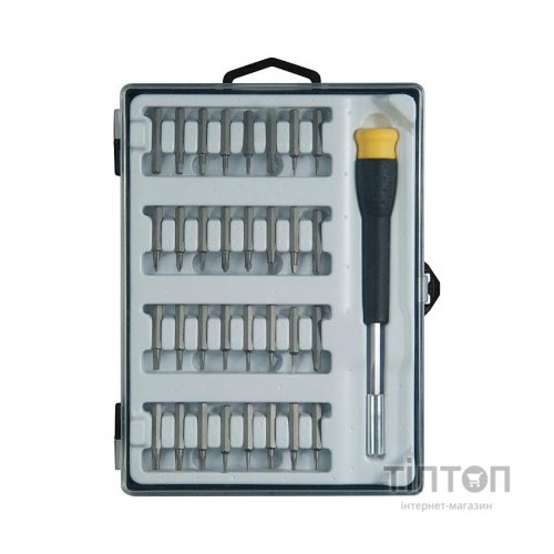Набір викруток Stanley з бітами Phillips, Pozidriv, Torx, Slotted, Sl1, Ph00, Pz0, Т5, ТТ10, L = 25 мм, 33 шт, кейс (STHT0-62634)