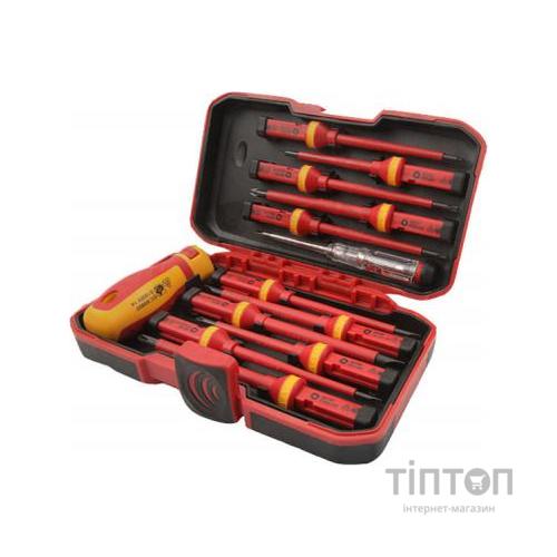 Набір викруток Tolsen діелектричних, змінні стрижні 13 предм. (38016)