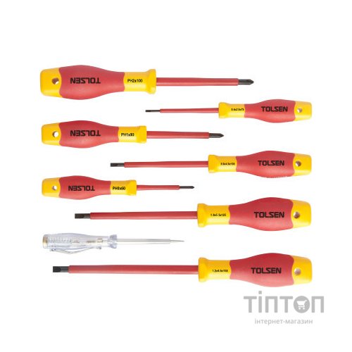 Набір викруток Tolsen Premium діелектричних VDE 8 предм. (V32408)