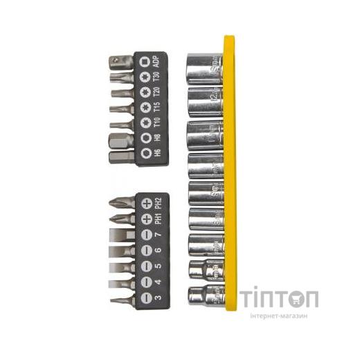 Набір викруток Topex насадок с держателем Cr-V (39D522)