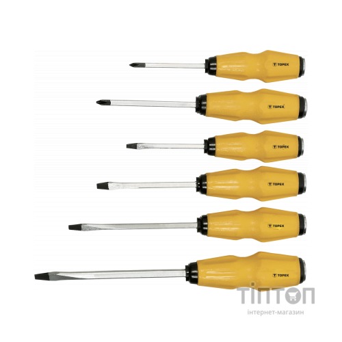 Набір викруток Topex ударних, 6 шт. (39D504)