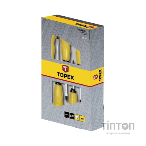 Набір викруток Topex ударних, 6 шт. (39D504)