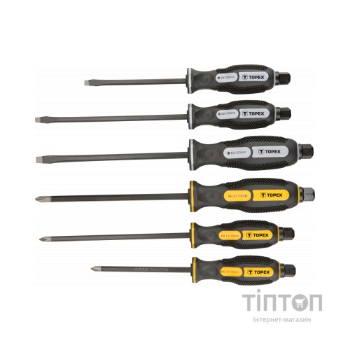 Набір викруток Topex ударних, 6 шт. (39D506)