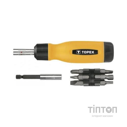 Набір викруток Topex з утримувачем, набір у футлярах 14 шт. (39D518)