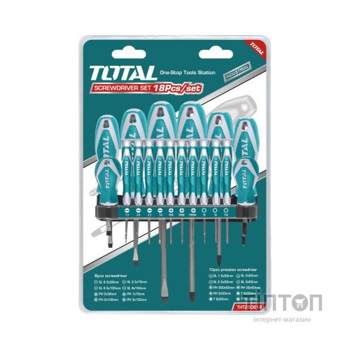 Набір викруток Total викруток 18 шт (THT250618)