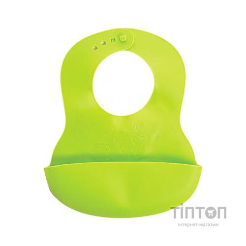 Нагрудничок Baby Team гумовий (6500_салатовый)