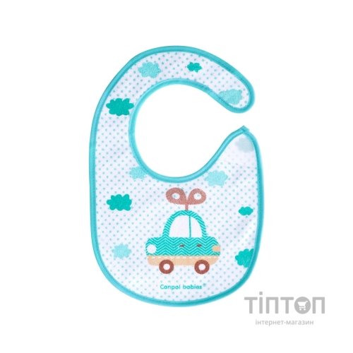 Нагрудничок Canpol babies бавовняний Іграшки блакитний (15/109)