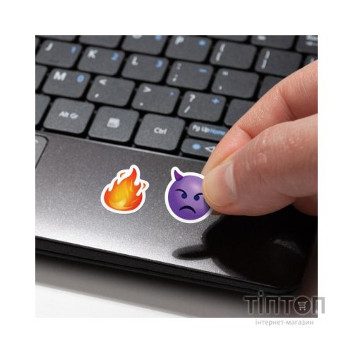 Наклейка на клавіатуру SampleZone прозора, білий (SZ-N-W)