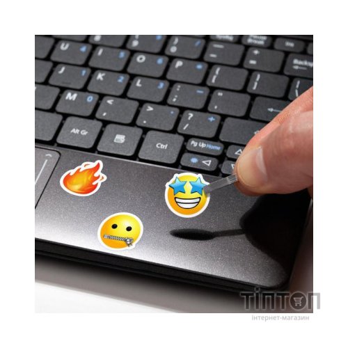 Наклейка на клавіатуру SampleZone прозора, помаранчевий (SZ-N-R)