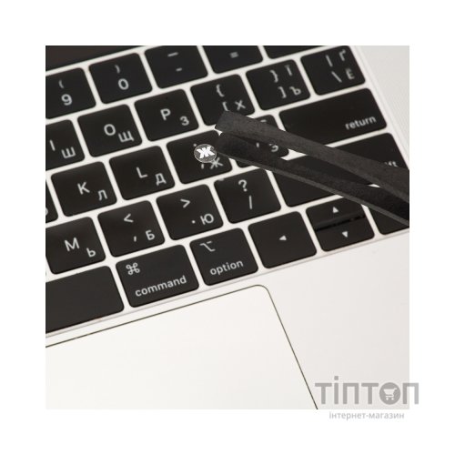 Наклейка на клавіатуру XoKo мікро-наклейка прозора 47 keys UA/rus white (XK-MCR-47)