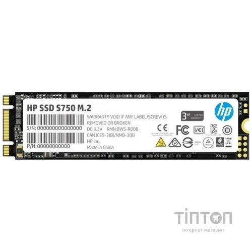 Накопичувач SSD 1TB HP S750 M.2 2280 3D NAND (16L57AA)
