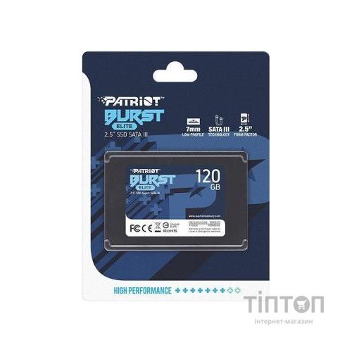 Накопичувач SSD 2.5" 120GB Burst Elite Patriot (PBE120GS25SSDR)