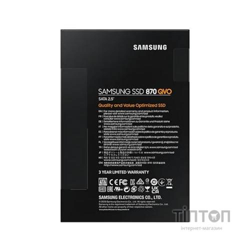 Накопичувач SSD 2.5" 1TB 870 QVO Samsung (MZ-77Q1T0BW)