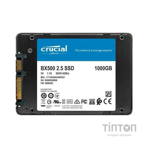 Накопичувач SSD 2.5" 1TB Micron (CT1000BX500SSD1)