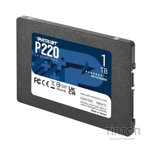 Накопичувач SSD 2.5" 1TB P220 Patriot (P220S1TB25)