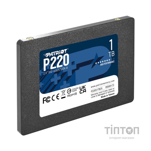Накопичувач SSD 2.5" 1TB P220 Patriot (P220S1TB25)