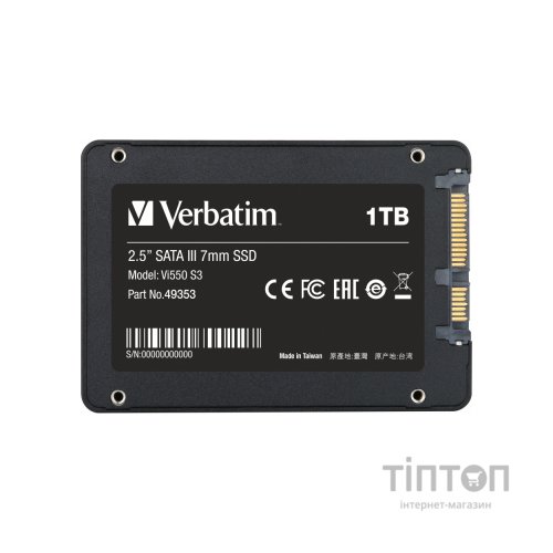 Накопичувач SSD 2.5" 1TB Verbatim (49353)