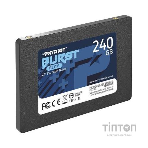 Накопичувач SSD 2.5" 240GB Burst Elite Patriot (PBE240GS25SSDR)