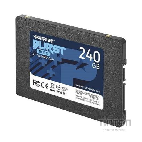 Накопичувач SSD 2.5" 240GB Burst Elite Patriot (PBE240GS25SSDR)