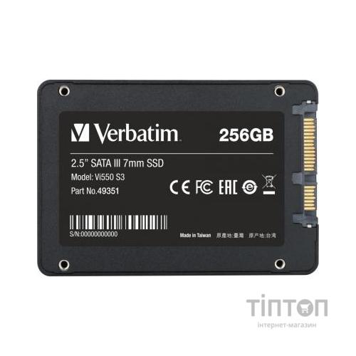 Накопичувач SSD 2.5" 256GB Verbatim (49351)