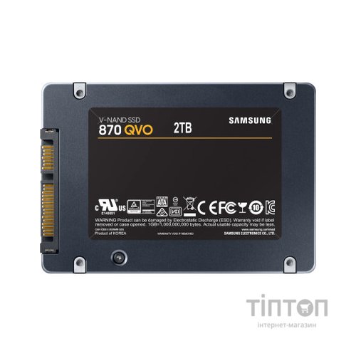 Накопичувач SSD 2.5" 2TB 870 QVO Samsung (MZ-77Q2T0BW)