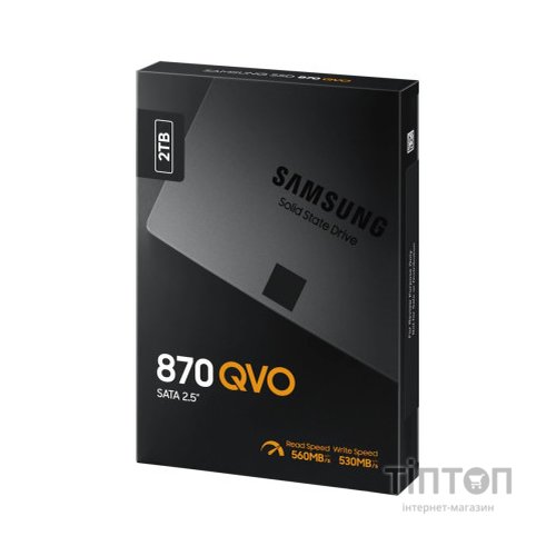 Накопичувач SSD 2.5" 2TB 870 QVO Samsung (MZ-77Q2T0BW)