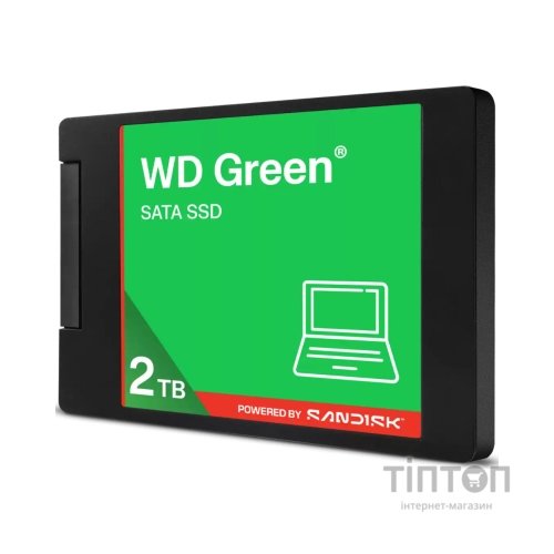 Накопичувач SSD 2.5" 2TB GREEN WD (WDS200T5G0A-00CPT0)