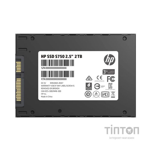 Накопичувач SSD 2.5" 2TB S750 HP (1R9T8AA)