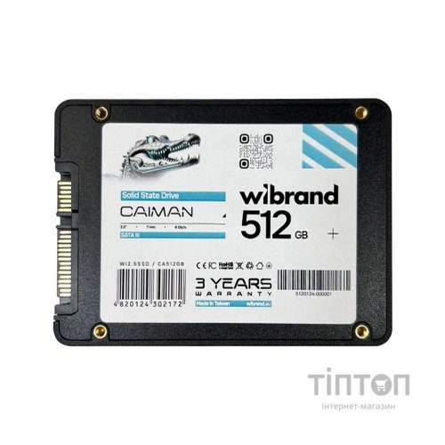 Накопичувач SSD 2.5" 512GB Caiman Wibrand (WI2.5SSD/CA512GB)