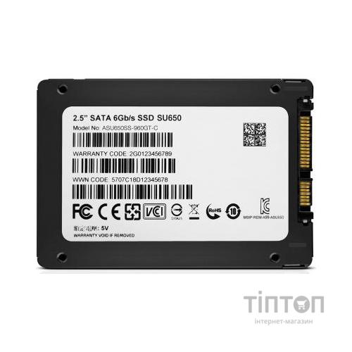 Накопичувач SSD 2.5" 960GB ADATA (ASU650SS-960GT-R)