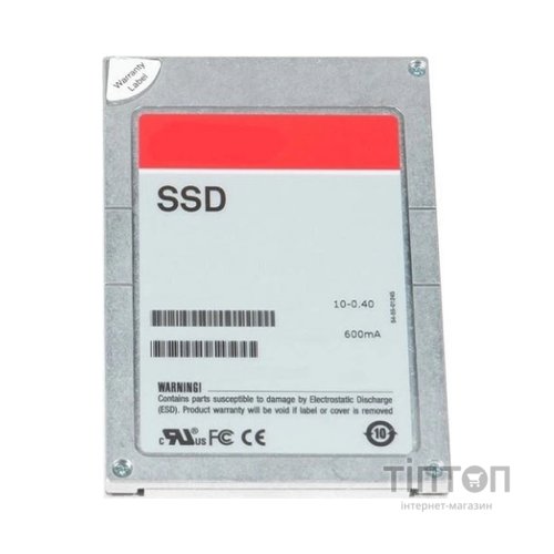 Накопичувач SSD для сервера Dell 960GB SSD SAS SED Mixed Use 12Gbps 512e 2.5in w/3.5in Brkt Cabled, CUS Kit (345-BCYK)