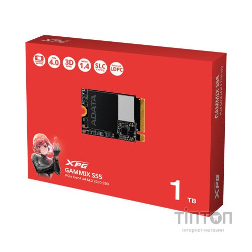 Накопичувач SSD M.2 2230 1TB GAMMIX S55 ADATA (SGAMMIXS55-1T-C)