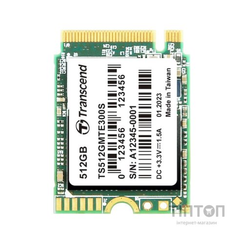 Накопичувач SSD M.2 2230 512GB Transcend (TS512GMTE300S)