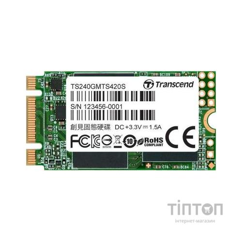 Накопичувач SSD M.2 2242 240GB Transcend (TS240GMTS420S)