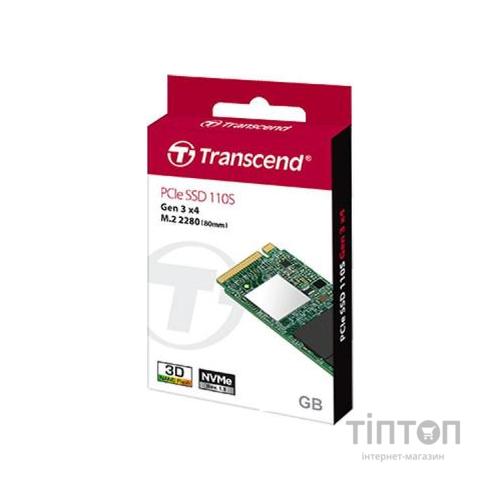 Накопичувач SSD M.2 2280 128GB Transcend (TS128GMTE110S)