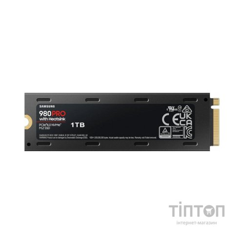 Накопичувач SSD M.2 2280 1TB 980 PRO with Heatsink Samsung (MZ-V8P1T0CW)