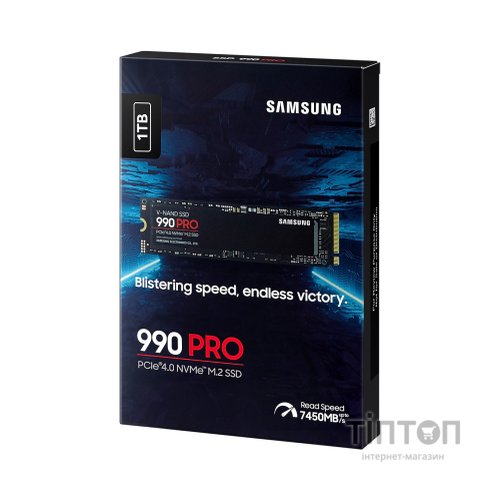 Накопичувач SSD M.2 2280 1TB 990 PRO Samsung (MZ-V9P1T0BW)