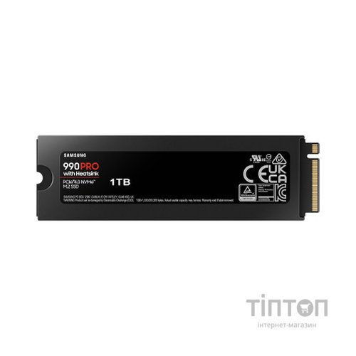 Накопичувач SSD M.2 2280 1TB 990 PRO with Heatsink Samsung (MZ-V9P1T0CW)