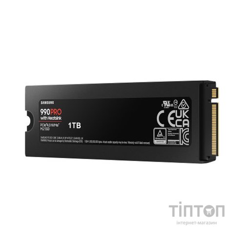 Накопичувач SSD M.2 2280 1TB 990 PRO with Heatsink Samsung (MZ-V9P1T0CW)