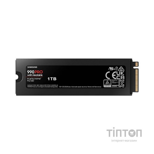 Накопичувач SSD M.2 2280 1TB 990 PRO with Heatsink Samsung (MZ-V9P1T0GW)