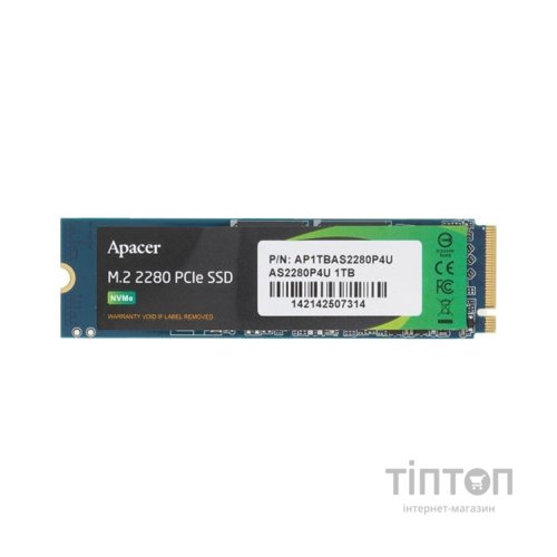 Накопичувач SSD M.2 2280 1TB Apacer (AP1TBAS2280P4U-1)