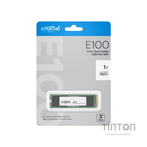 Накопичувач SSD M.2 2280 1TB E100 Micron (CT1000E100SSD8)